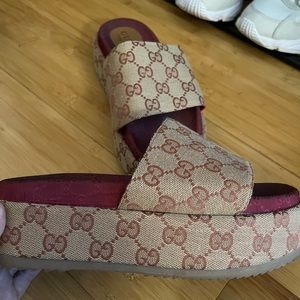 Authentic Gucci platform sandals!